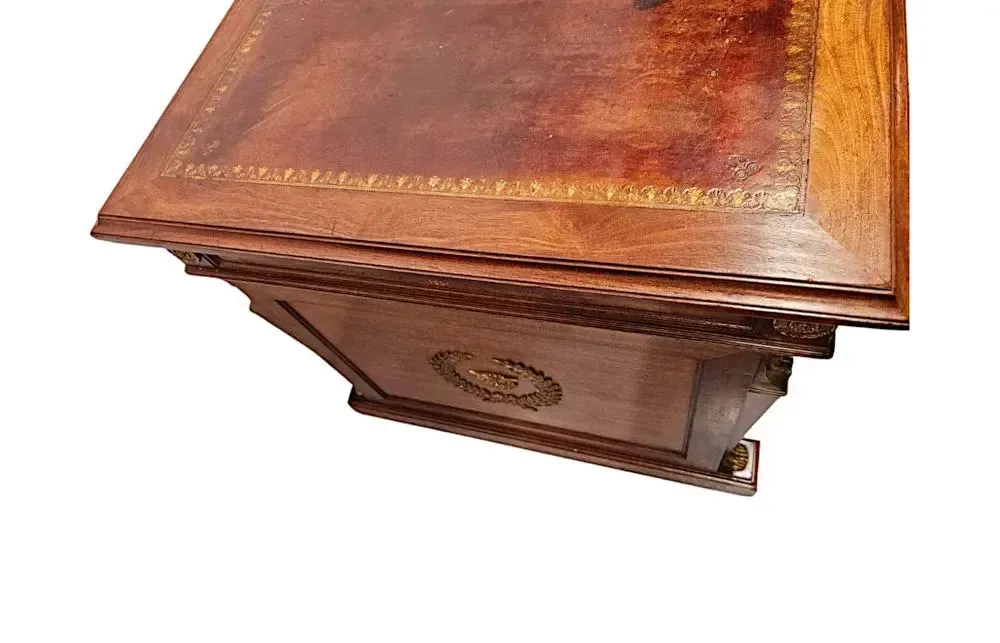 A Fabulous 19th Century French Empire Style Office Desk With Ormolu Mounts By Saddier Et Ses Fils Paris photo vinterior