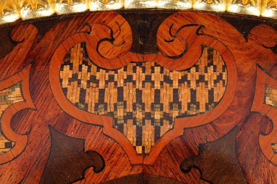 photo vinterior Cylinder Desk After A Model By Riesener, Attributed To The Maison Beurdeley