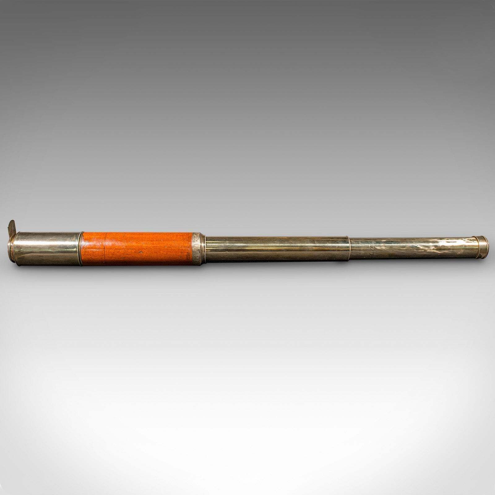 Antique 2 Draw Telescope, English, Maritime, Day Or Night, Richardson, Regency photo for sale