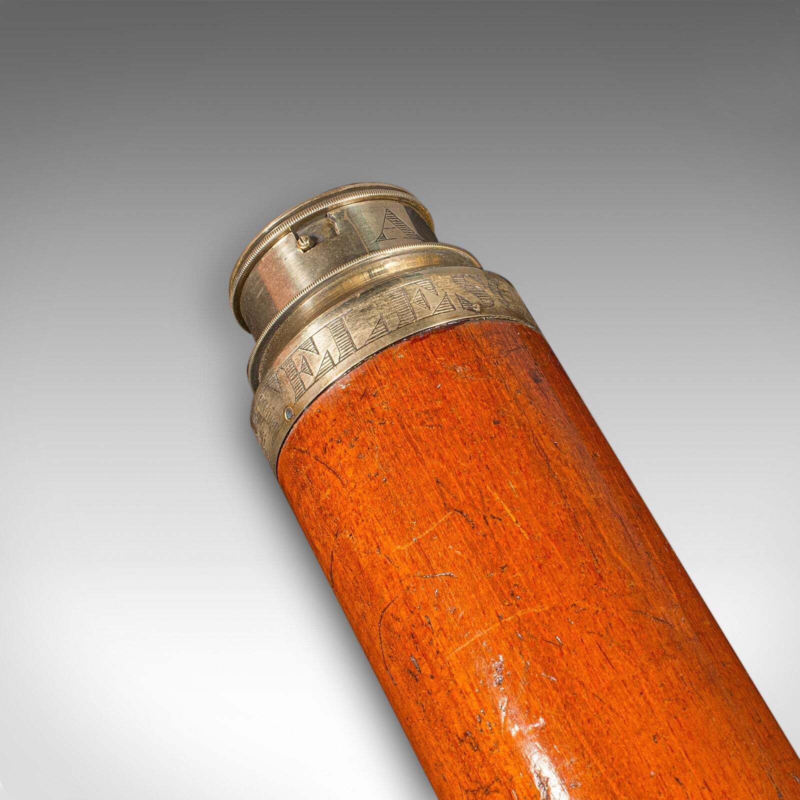 Antique 2 Draw Telescope, English, Maritime, Day Or Night, Richardson, Regency photo buy