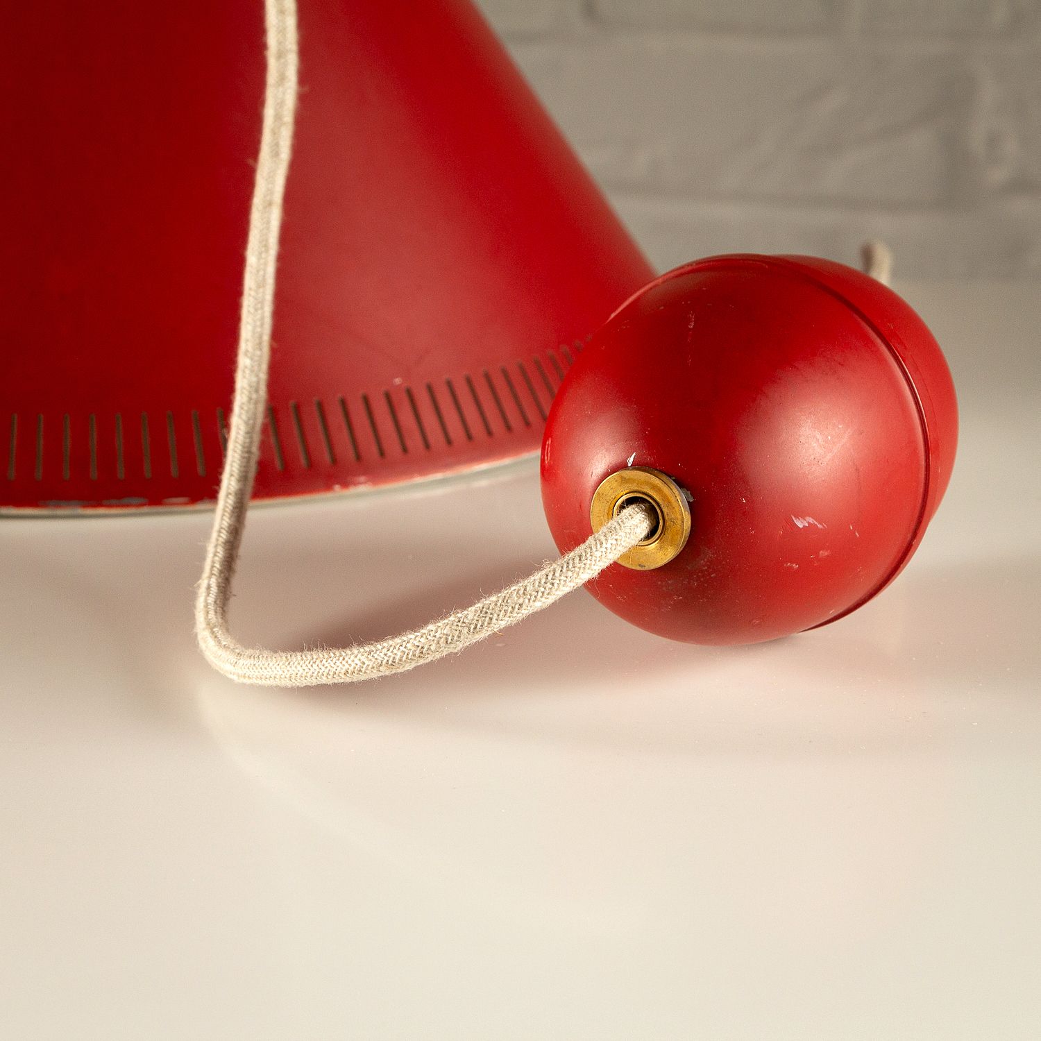 Kegle Rise And Fall Pendant By Bent Karlby For Lyfa, Denmark 1960s photo Lighting
