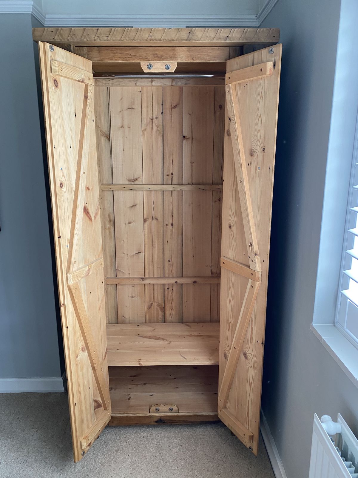 Solid Wood Handmade Wardrobe photo furniture