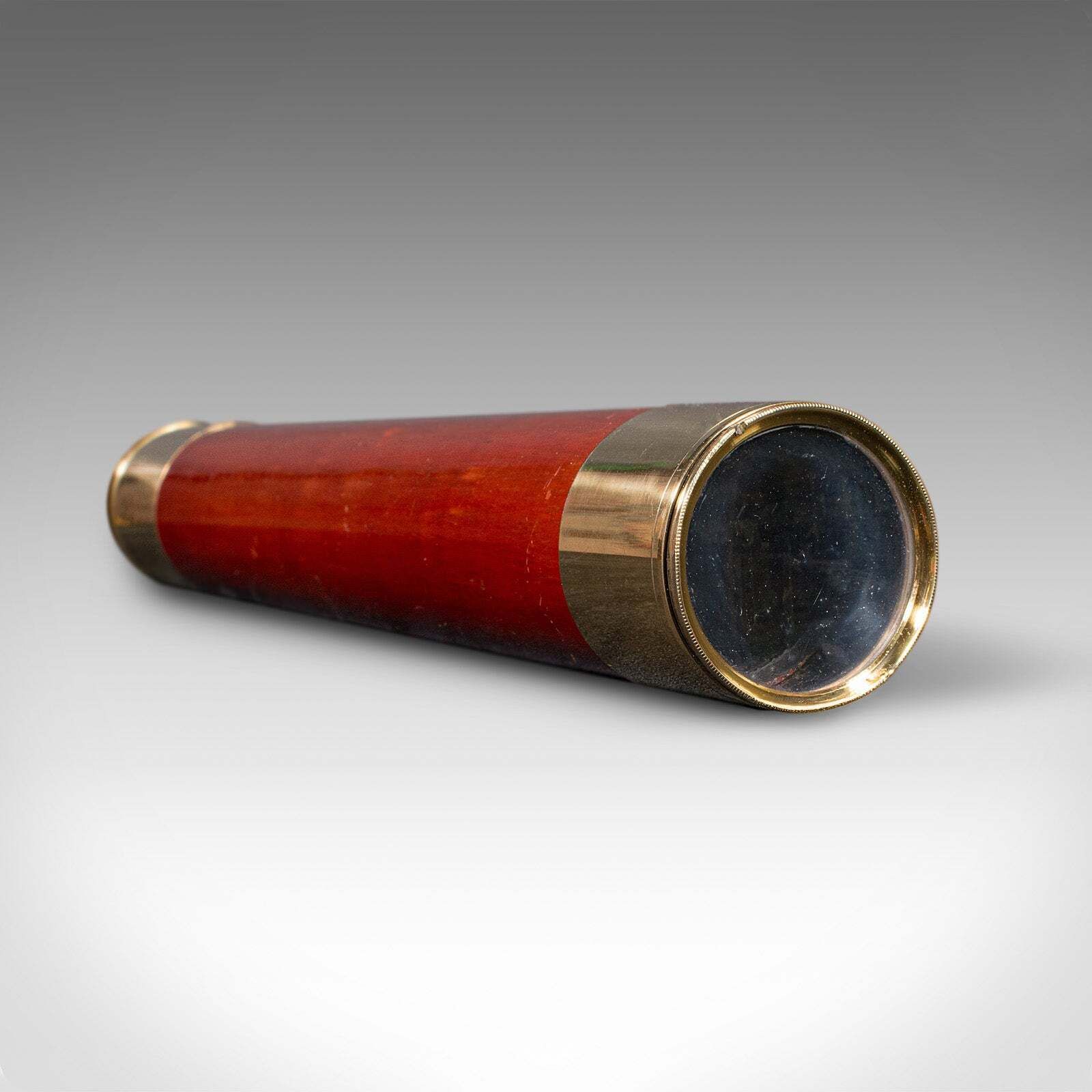 Antique 2 Draw Telescope, English, Brass, Navigational Instrument, Victorian photo 1219.0