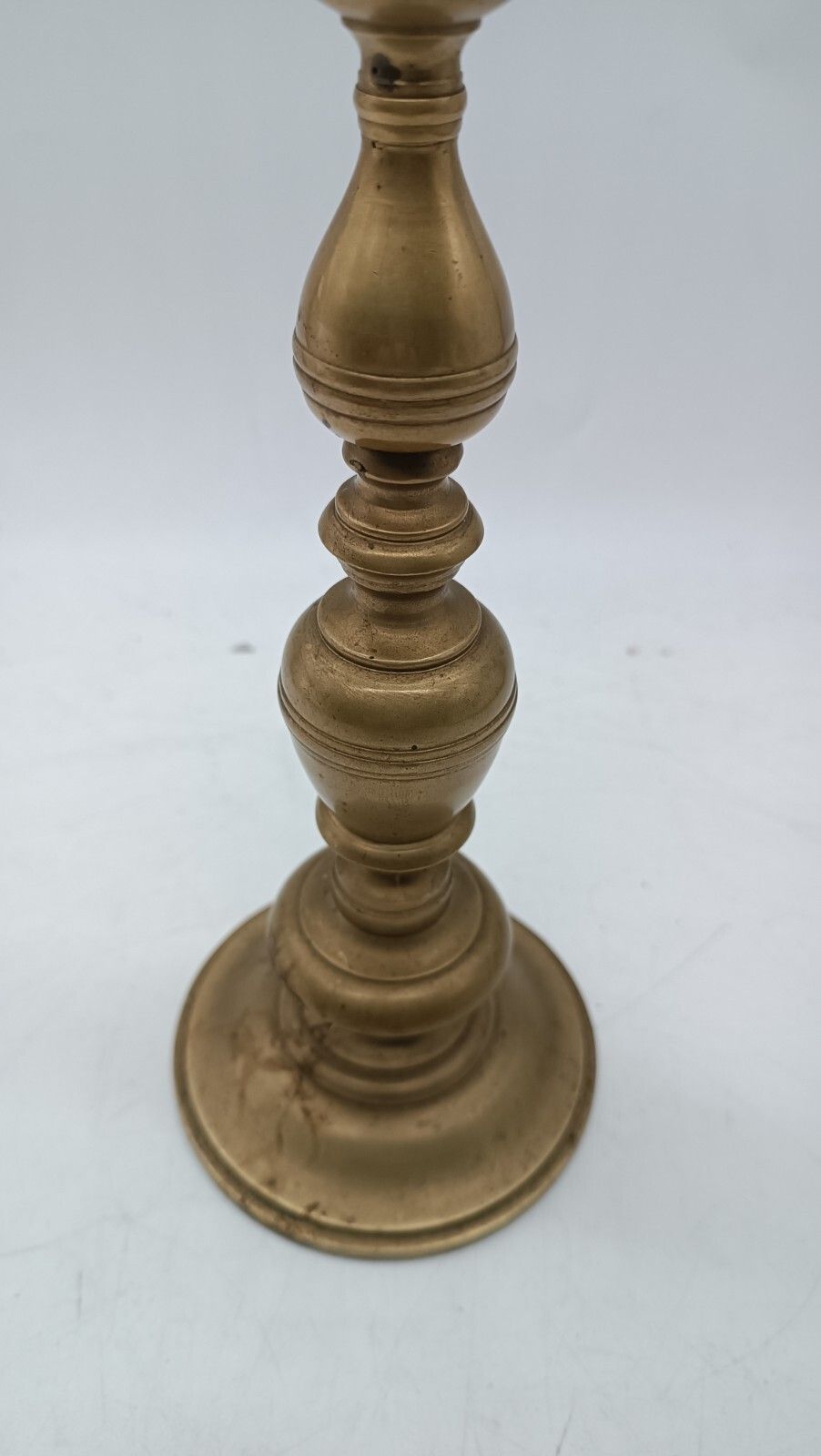 Antique Cross Bronze Candlestick With Christ Ancient Bronze Candlestick Cross Crist photo vinterior