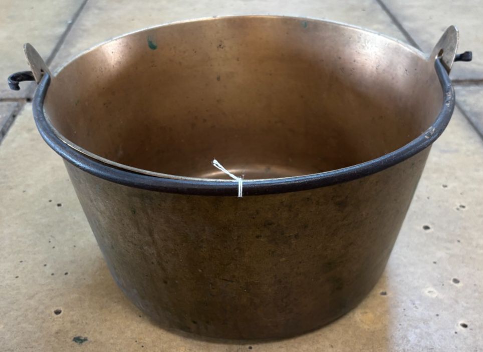 Vintage Late 18th/Early 19th Century Bronze Jam/Preserve Cooking Pot With Handle