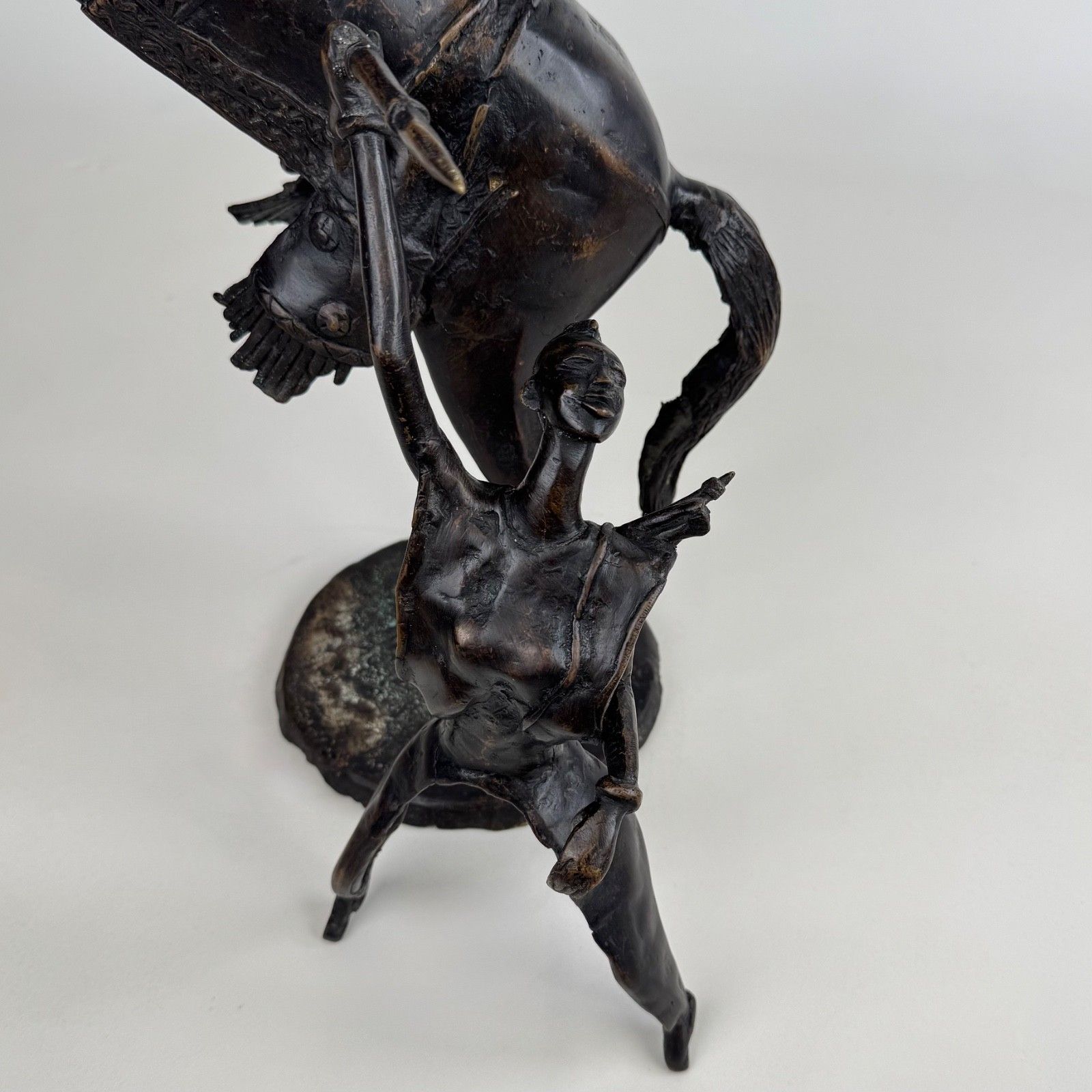 495.0 Antique 19th Century Decorative Bronze Sculpture photo