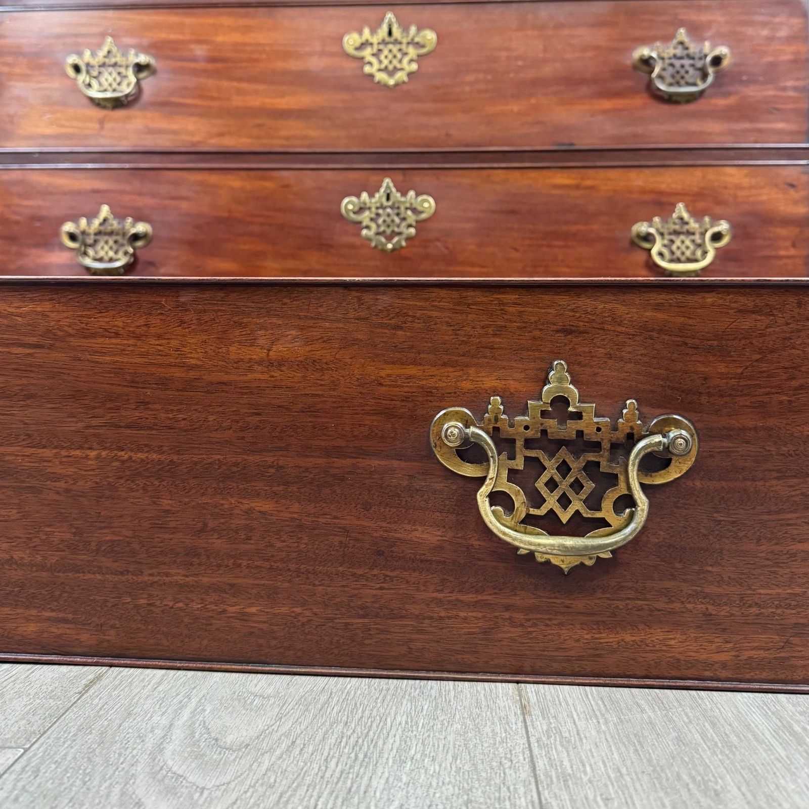 photo for sale Antique 18th Century Finest Quality Mahogany Chest On Chest