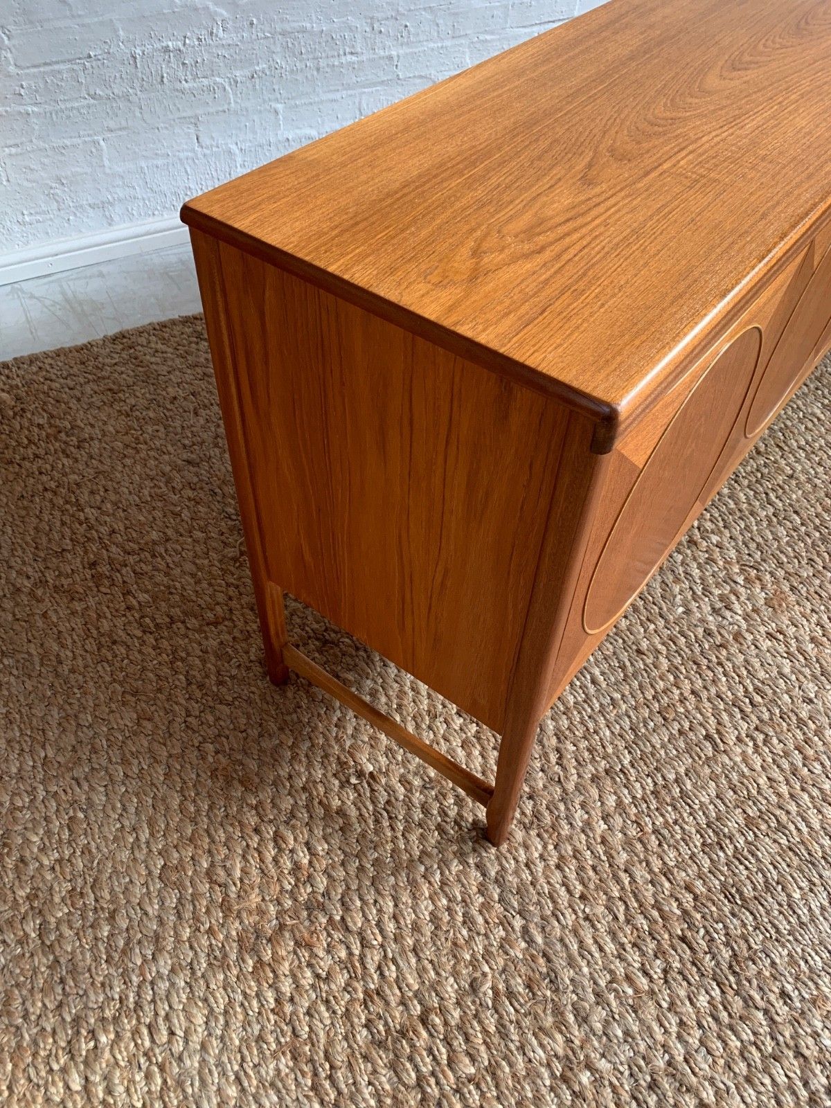 Furniture Mid Century Teak 1960s Nathan Circles Sideboard photo