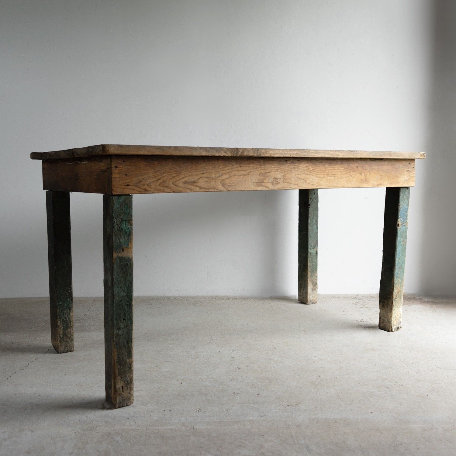Antique Weathered Pine Mill Table/Dining Table, Northern British, 19th Century