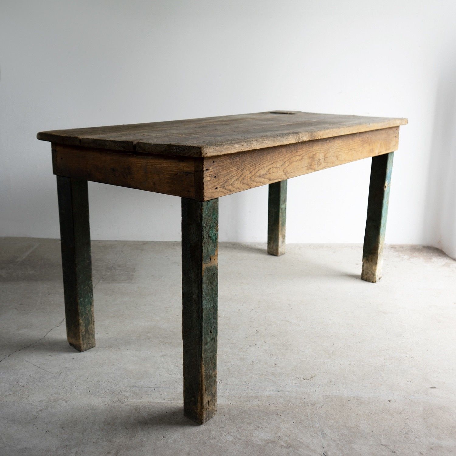 Antique Weathered Pine Mill Table/Dining Table, Northern British, 19th Century photo furniture
