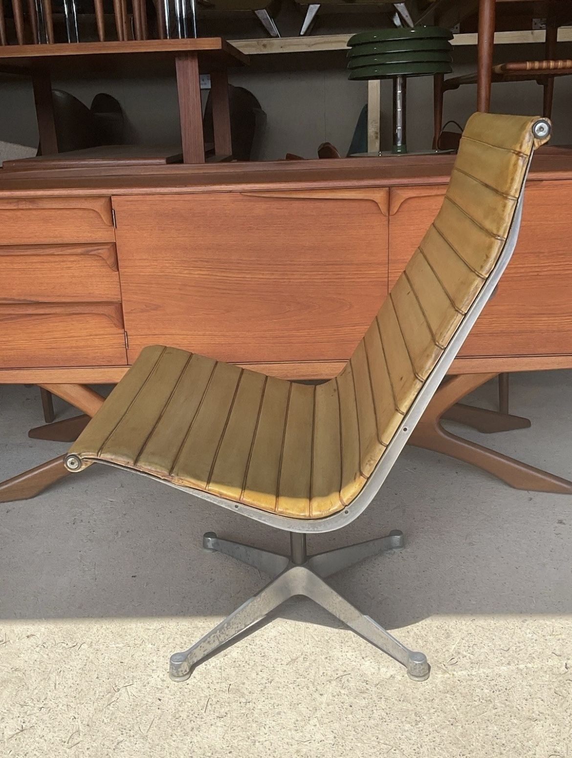Charles & Ray Eames For Herman Miller Co. Chair, Model 681/82, C. 1959. Vintage photo furniture