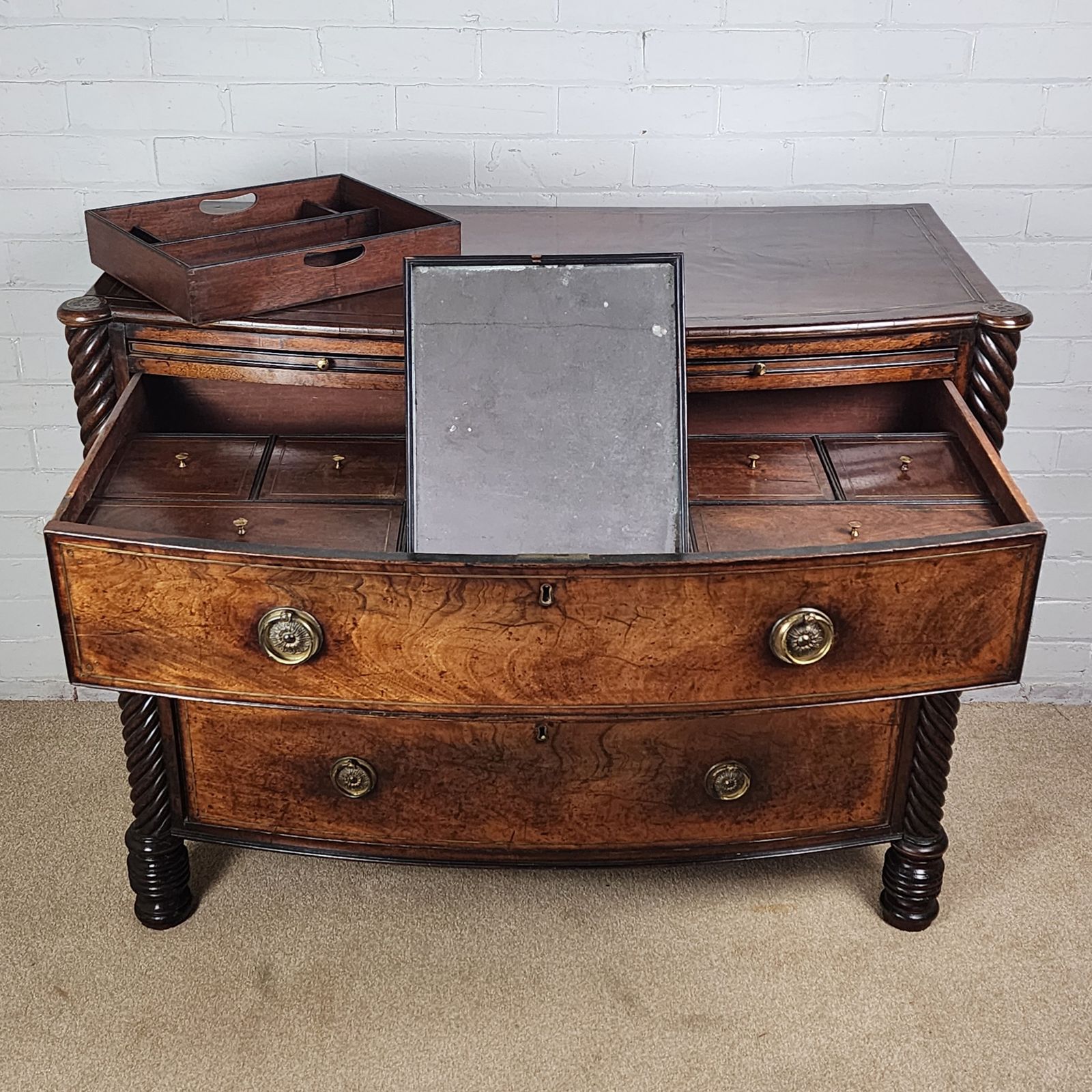 Antique Early 19th C. Dressing Chest Of Drawers Regency Period (Circa 1811 1820) photo furniture