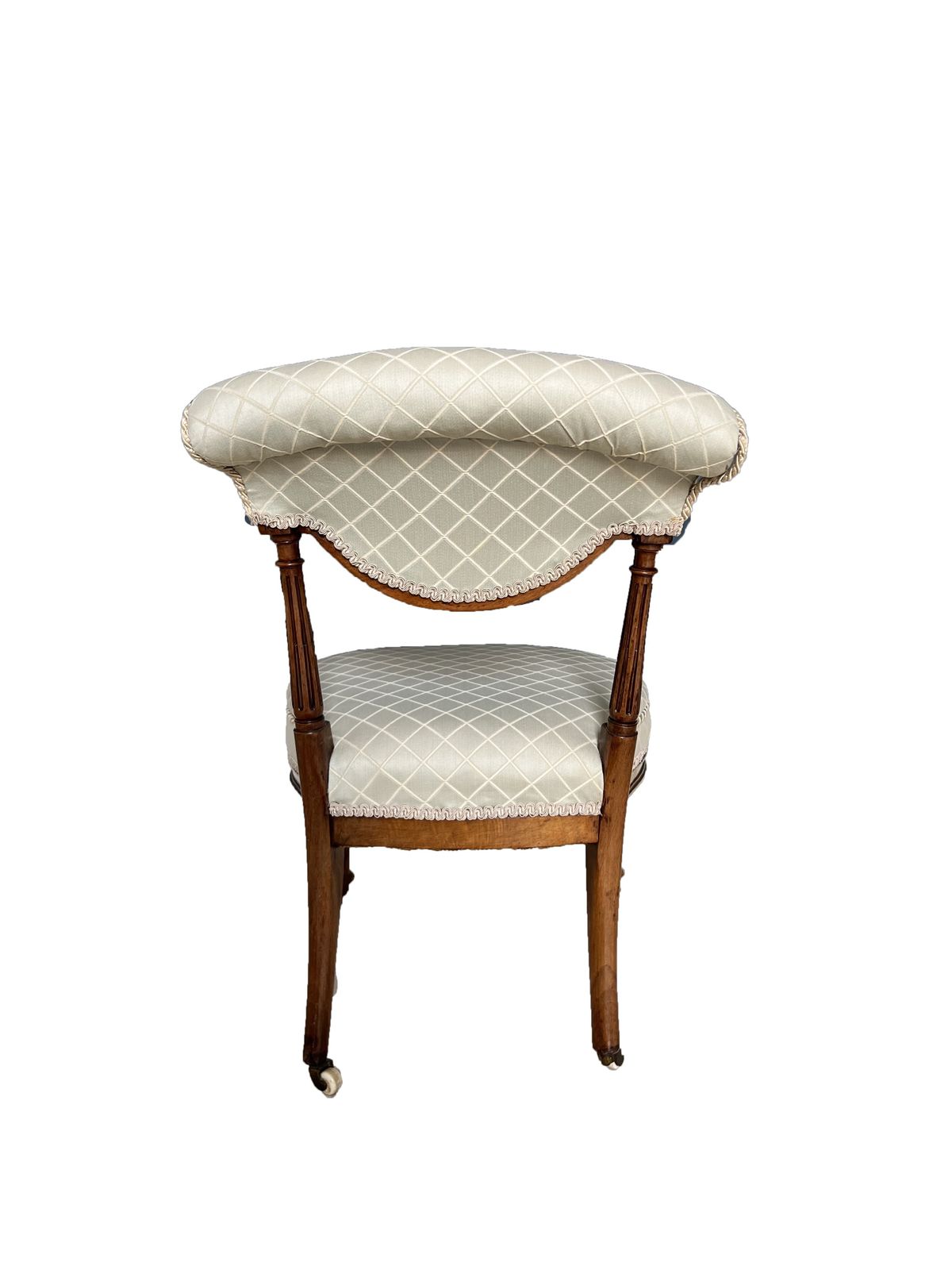 Antique Victorian Mahogany Small Bedroom Chair On Castors photo buy