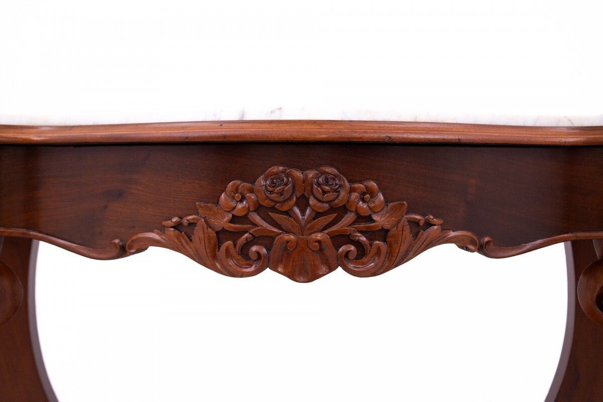 Mahogany Console With Marble Top, France, Circa 1880. After Renovation. photo for sale