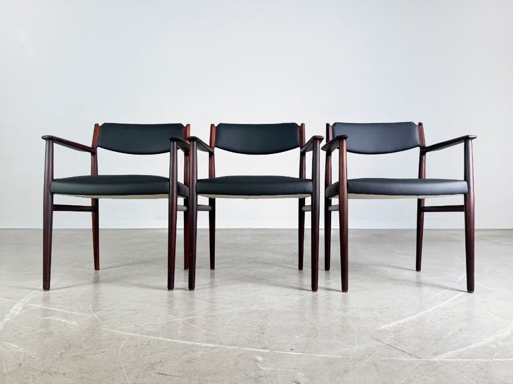 3x Arne Vodder Midcentury Chair P. Olsen Sibast Rosewood Danish photo for sale