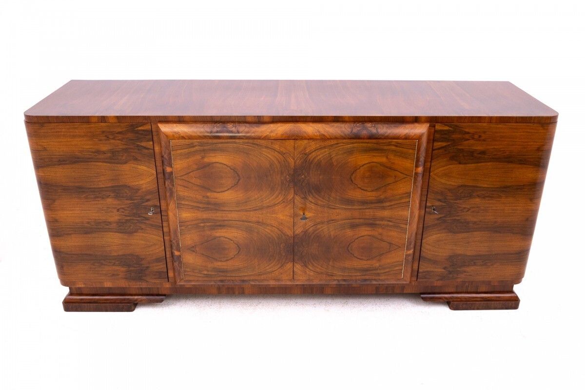 Art Deco Sideboard From The 1940s, Poland. After Renovation.