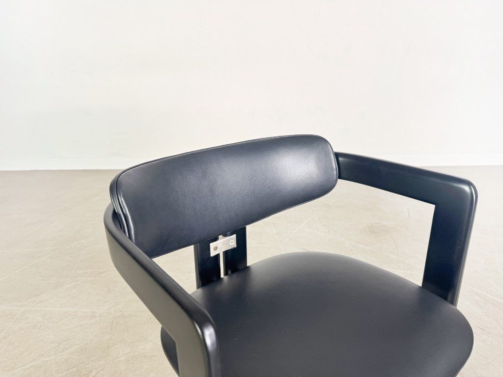 photo for sale Original Set Of 4 Pamplona Chairs Pozzi Augusto Savini Leather
