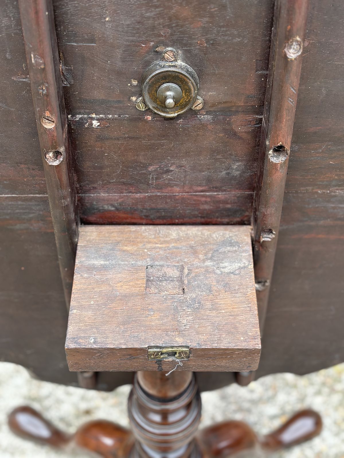 photo for sale 18th Century George III Period Mahogany Pie Crust Edge Tripod Table