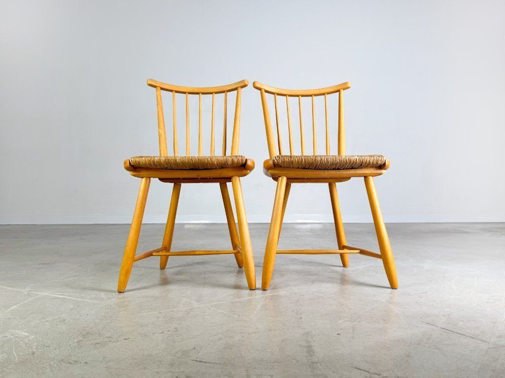 Set Of 2 Original Wks Midcentury Chairs Wk Möbel Arno Lambrecht photo for sale