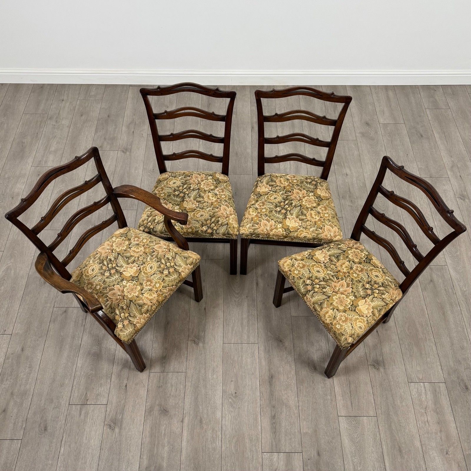 photo for sale Antique 19th Century Set Of 8 Mahogany Dining Chairs