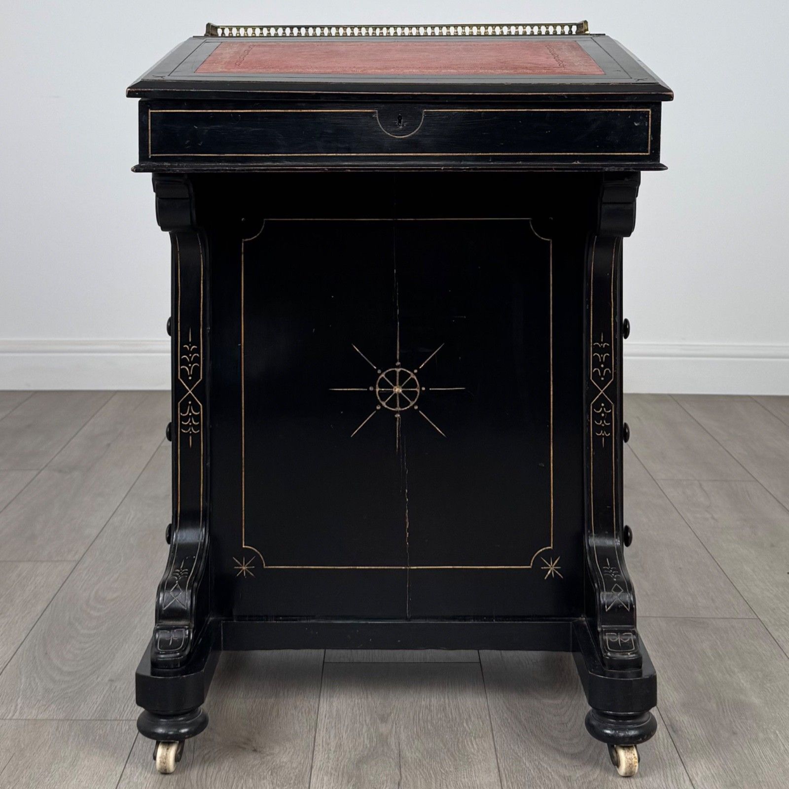 Antique 19th Century Ebonised Davenport Desk photo furniture