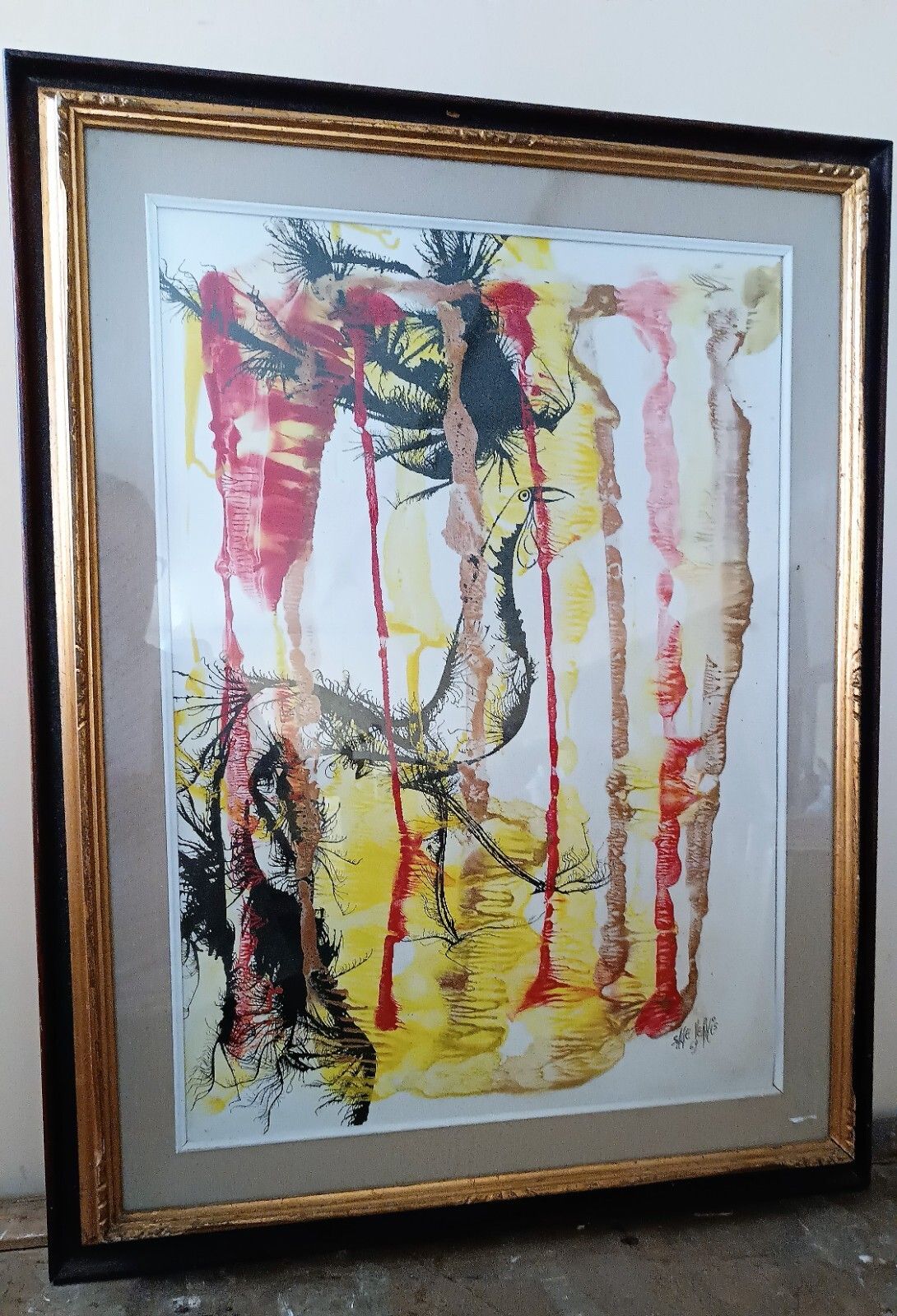 Sage Vernis (1916) Gino Falzon 1969 Cardboard Acrylic Painting