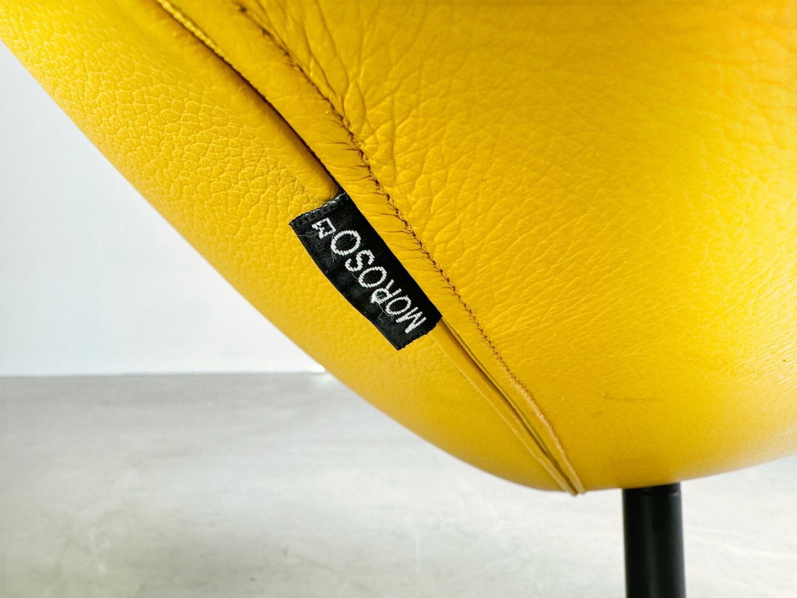 Original Moroso Armchair Leather Yellow Patricia Urquiola Swivel photo furniture