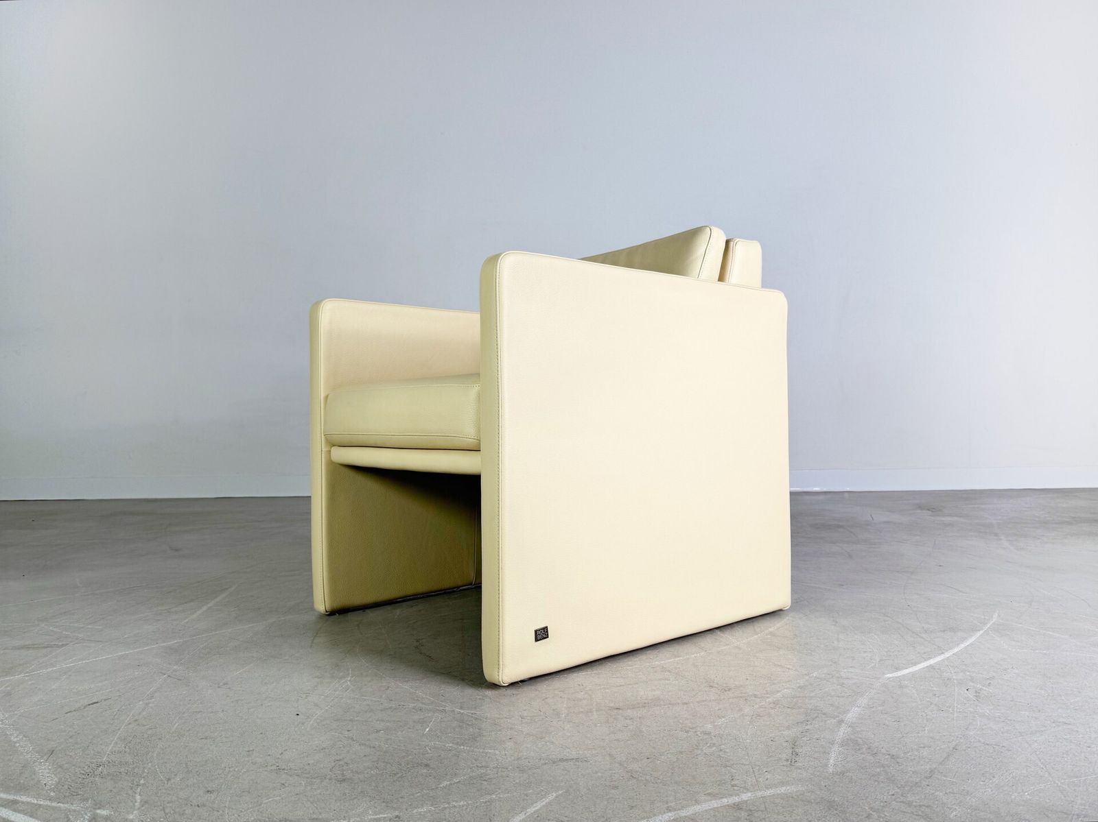 Original Rolf Benz Armchair Ego G Leather Beige Design Armchair photo Furniture