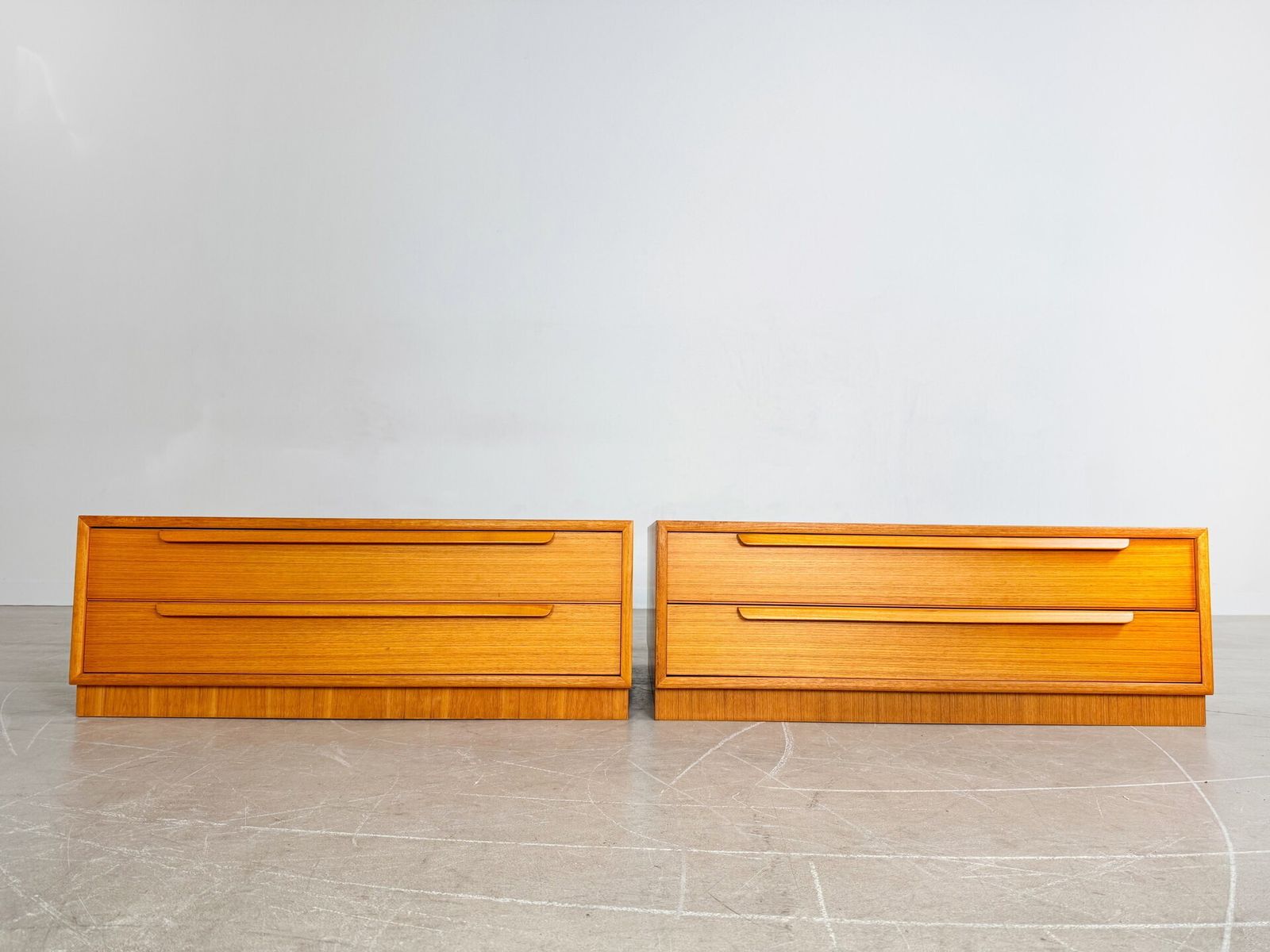 2x Original Wk Möbel Teak Sideboard Midcentury 1960s Chest Of Drawers photo for sale