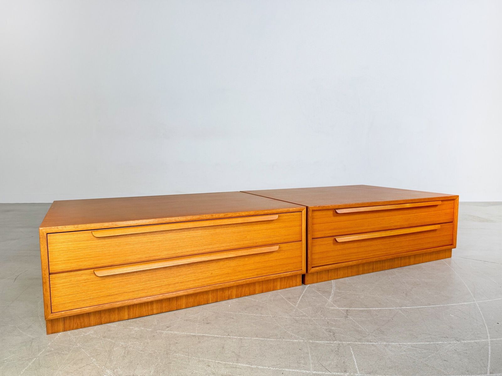 2x Original Wk Möbel Teak Sideboard Midcentury 1960s Chest Of Drawers photo vintage