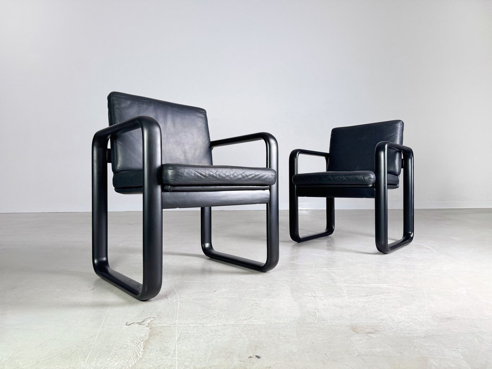 Set Of 2 Hombre Armchairs Rosenthal Chair Burkhard Vogtherr 1970s