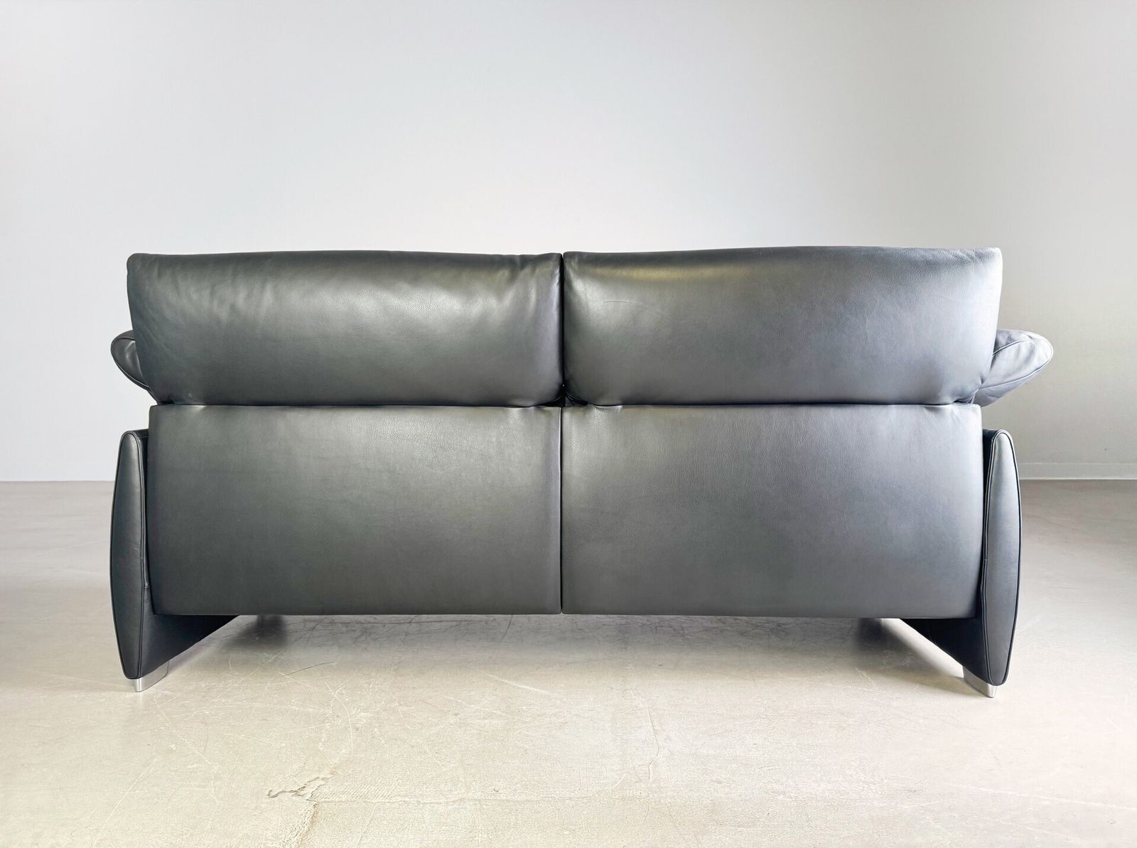 Original De Sede Ds 10/23 Sofa Couch Two Seater Leather Black photo buy