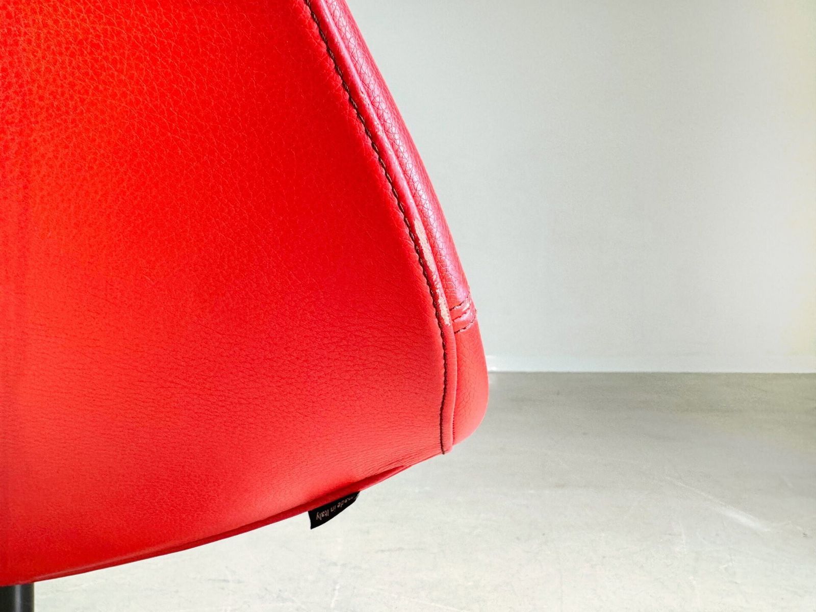 Original Moroso Armchair Leather Red Patricia Urquiola Swivel photo 1290.0