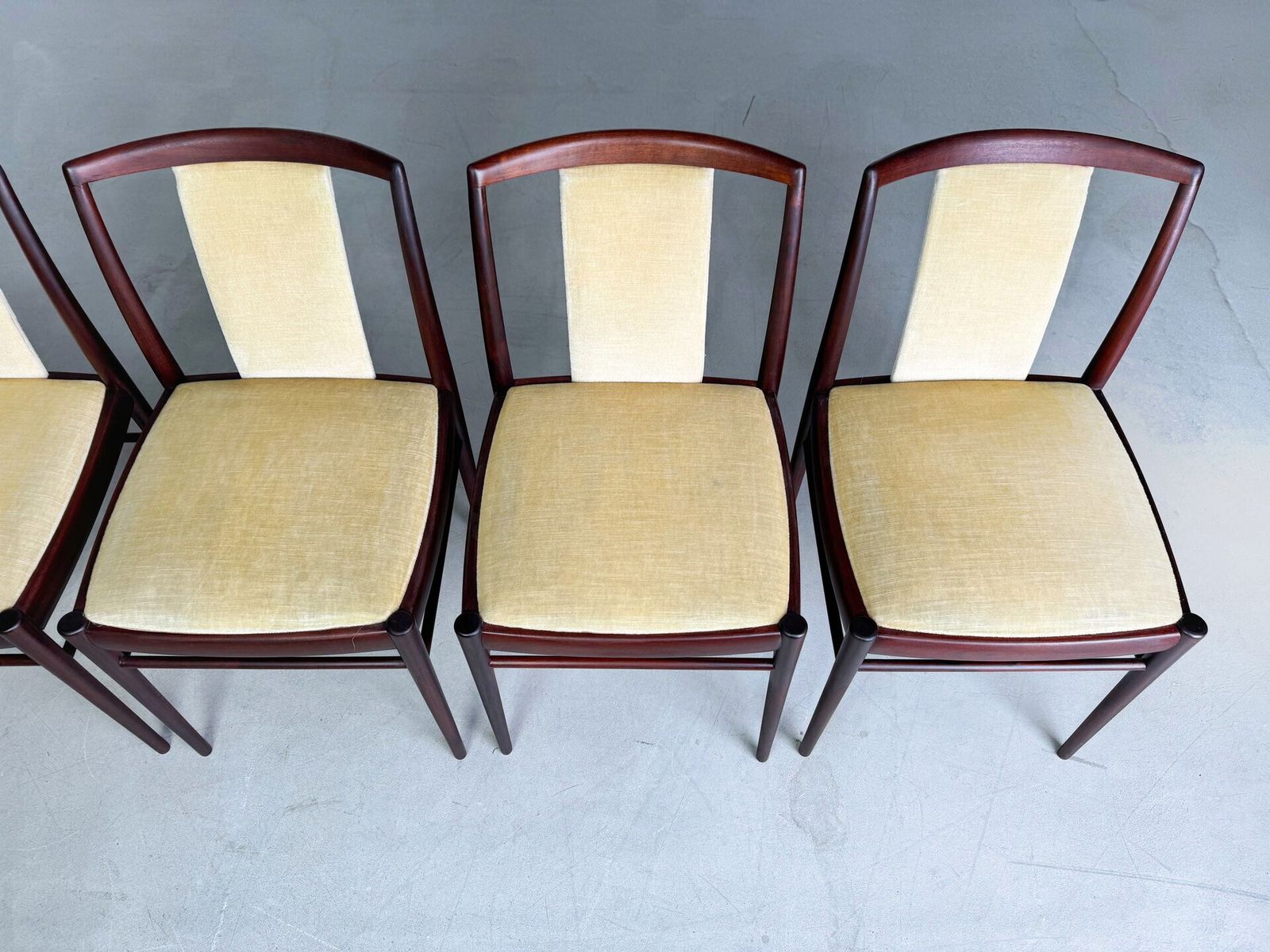 Set Of 6 Original Vintage Mid   Century Chairs Benze 1960s photo 490.0
