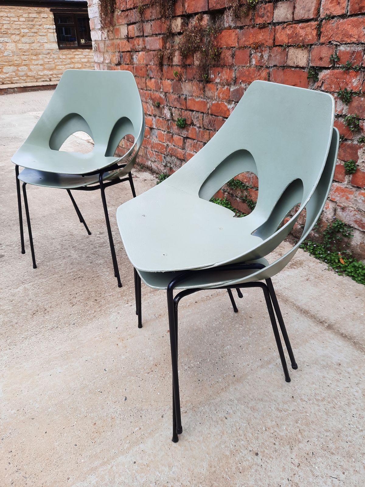 Set Of 4 C3 Jason Chairs By Carl Jacobs And Frank Guille For Kandya 1950s photo for sale
