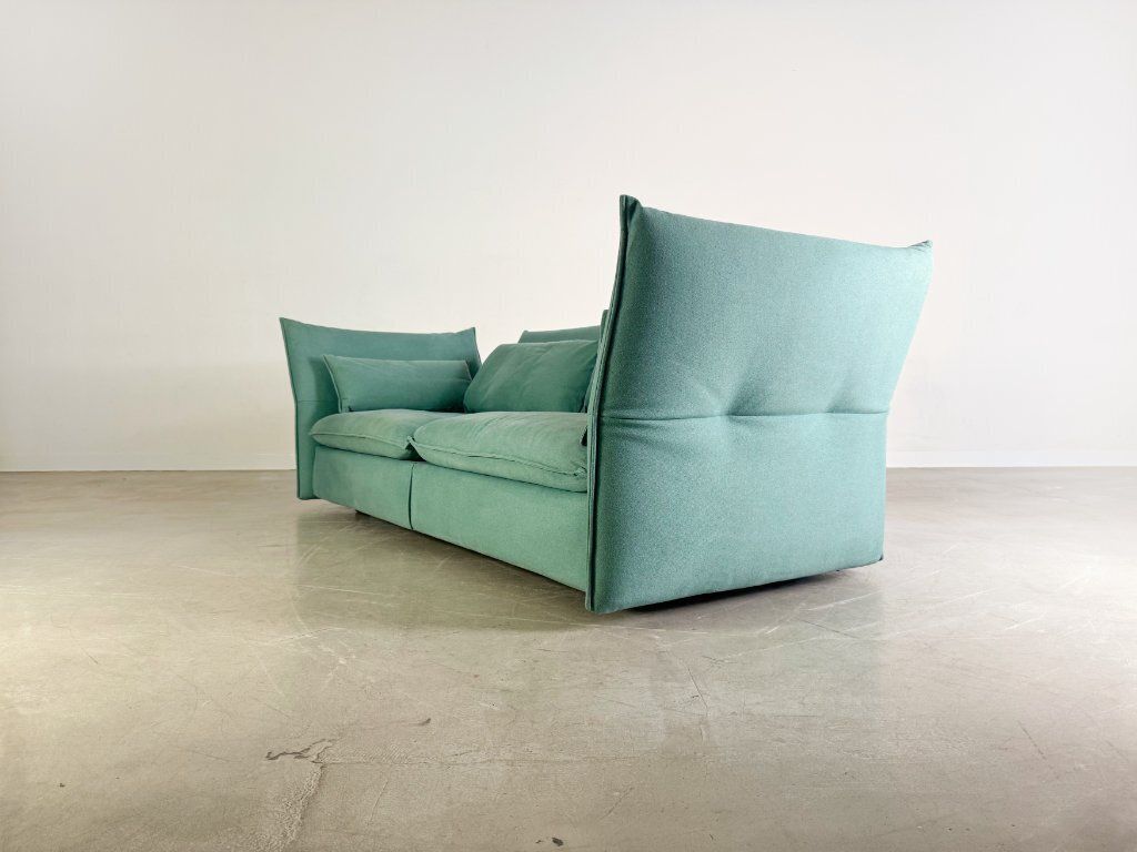 Original Vitra Mariposa Three Seater Sofa Turquoise Design Couch Office photo Furniture