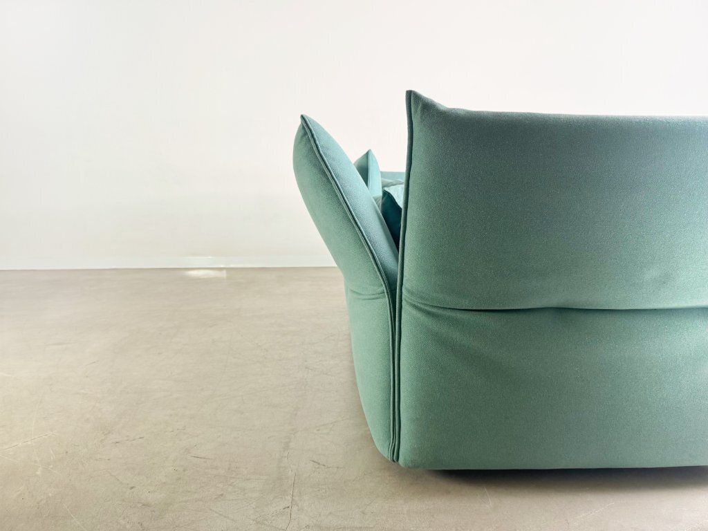 photo for sale Original Vitra Mariposa Three Seater Sofa Turquoise Design Couch Office