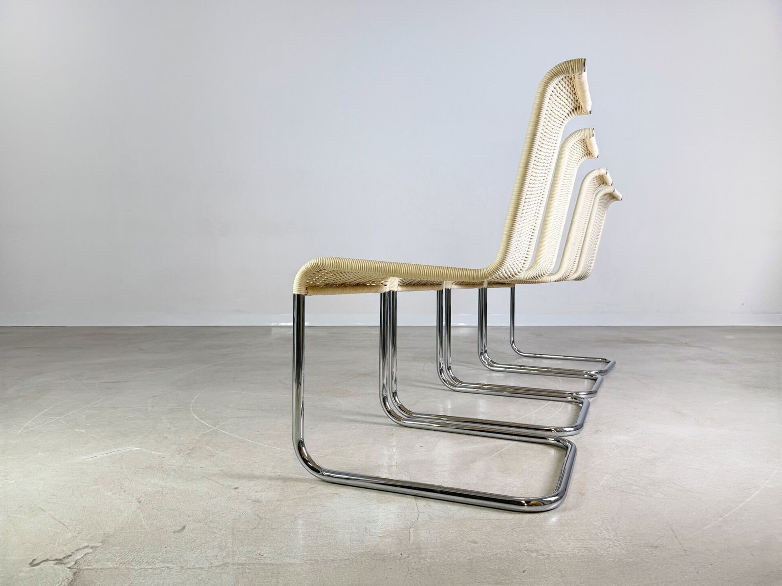 Original Set Of 4 Tecta Cantilever Chairs B20 Jean Prouvé Cantilever Chair photo 1490.0