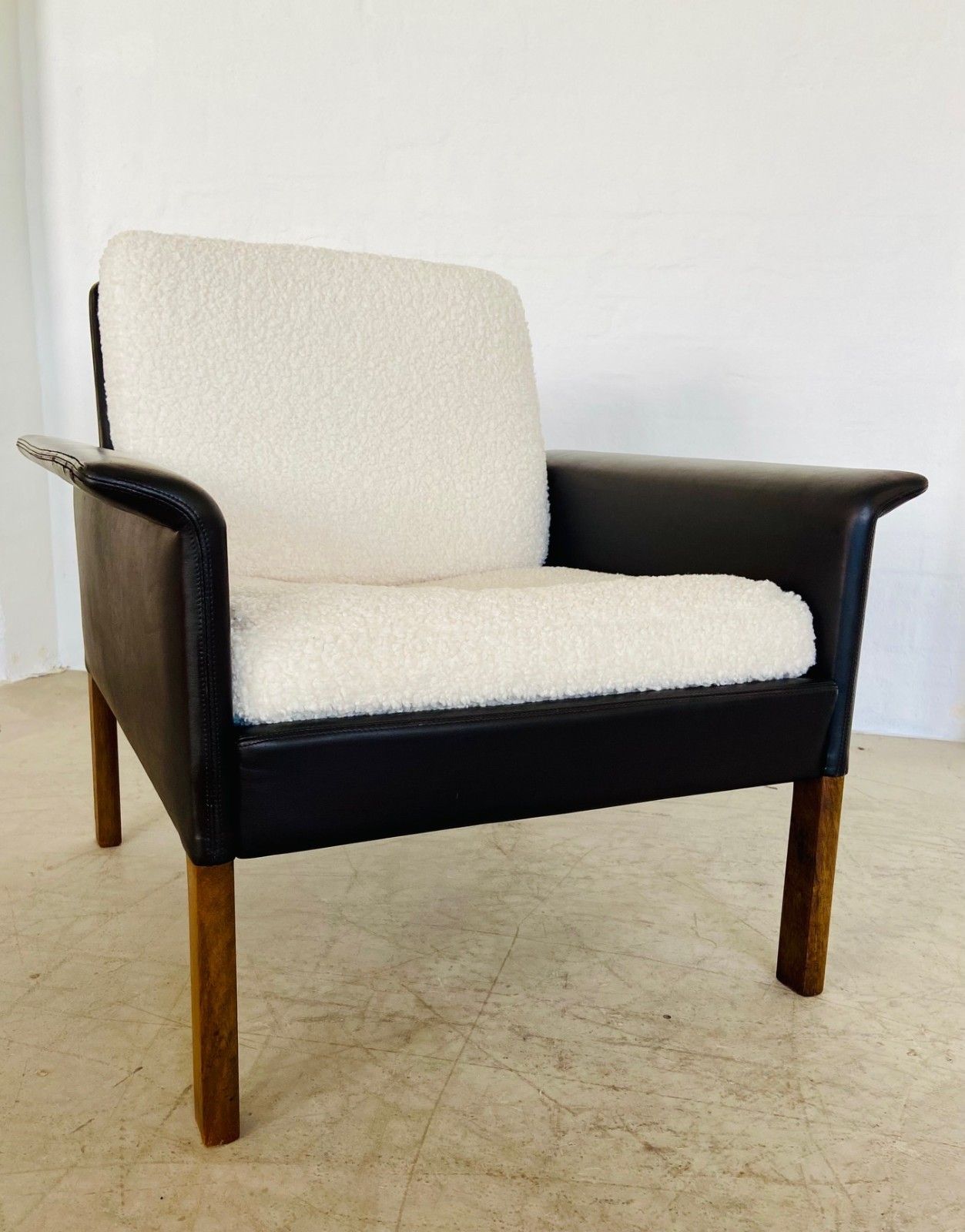 1960,S Retro Hans Olsen Rosewood And Leather Lounge Chair photo for sale