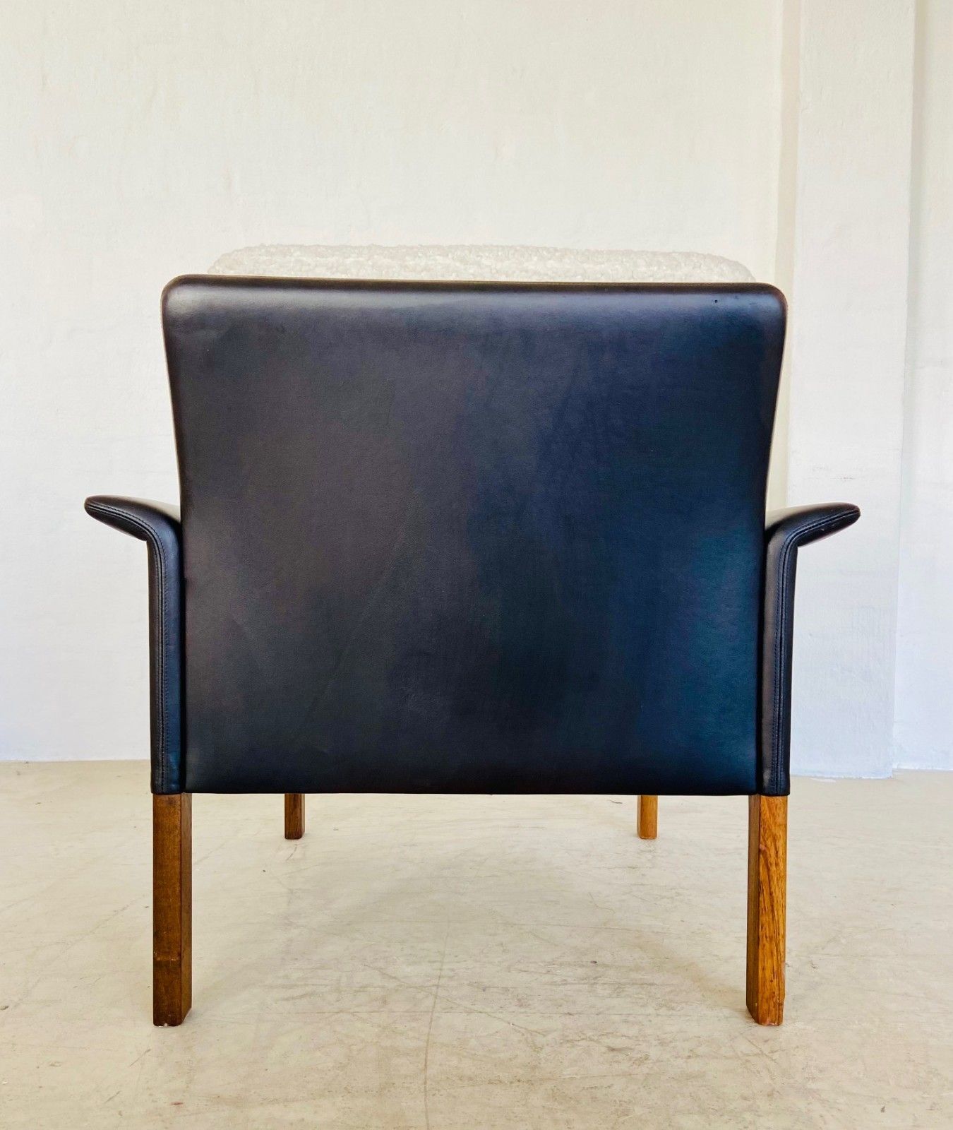 1960,S Retro Hans Olsen Rosewood And Leather Lounge Chair photo vintage