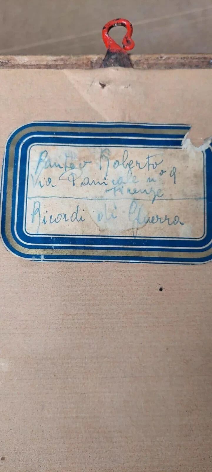 Portrait Painting "War Memory" Auschwitz Panteo Roberto (Milan 1915 ?) photo vinterior