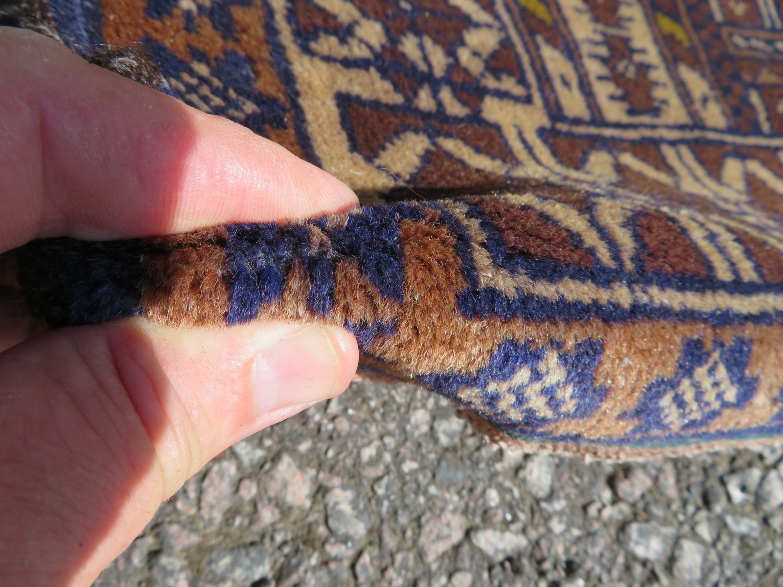 Unusual Mosque Design Afghan Rug. Herat Region. 133cm X 85cm. photo for sale