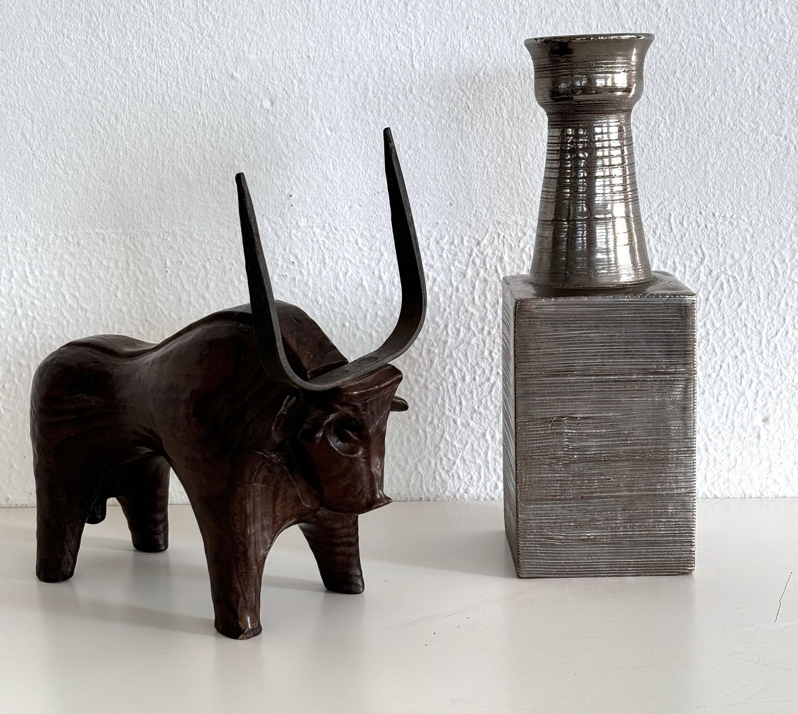 Aldo Londi For Bitossi Italian Midcentury Ceramic Pottery Vase, 1960s photo for sale