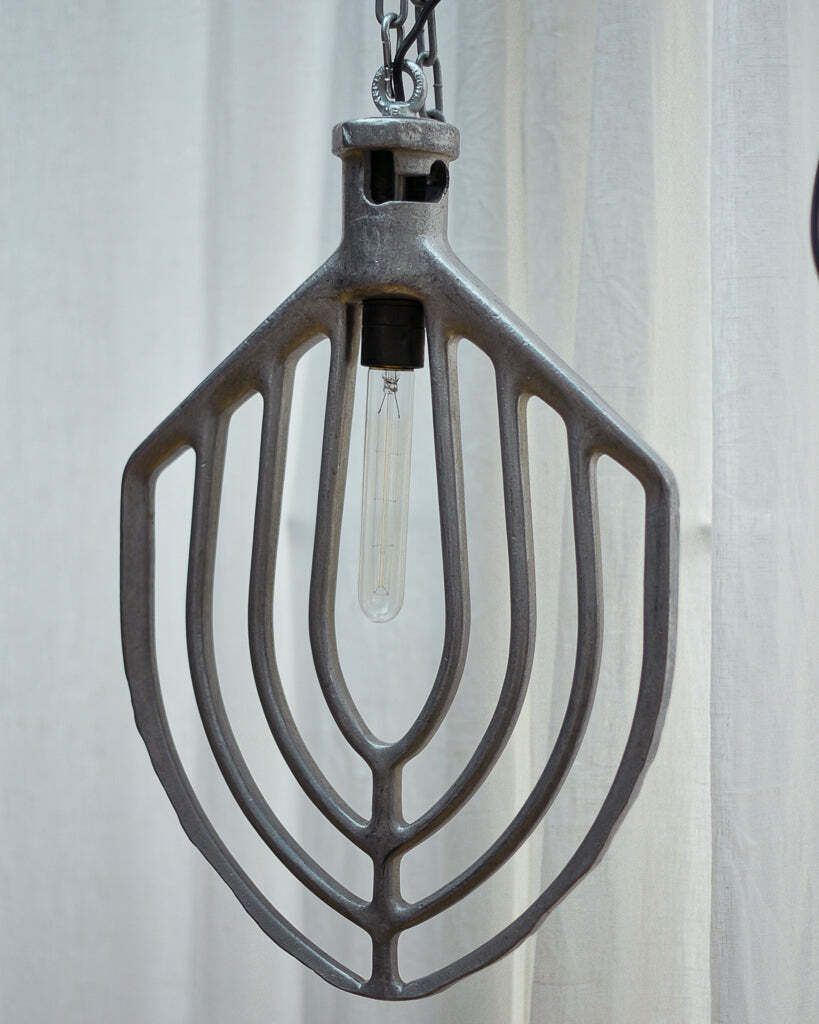 Industrial Hanging Ceiling Pendant Light (Flat Beater Whisk) photo furniture