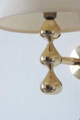 24 Carat Gold Plated Teardrop Wall Lamps By Hugo Asmussen, Denmark, 1970s, Set Of 2 photo 3152.0