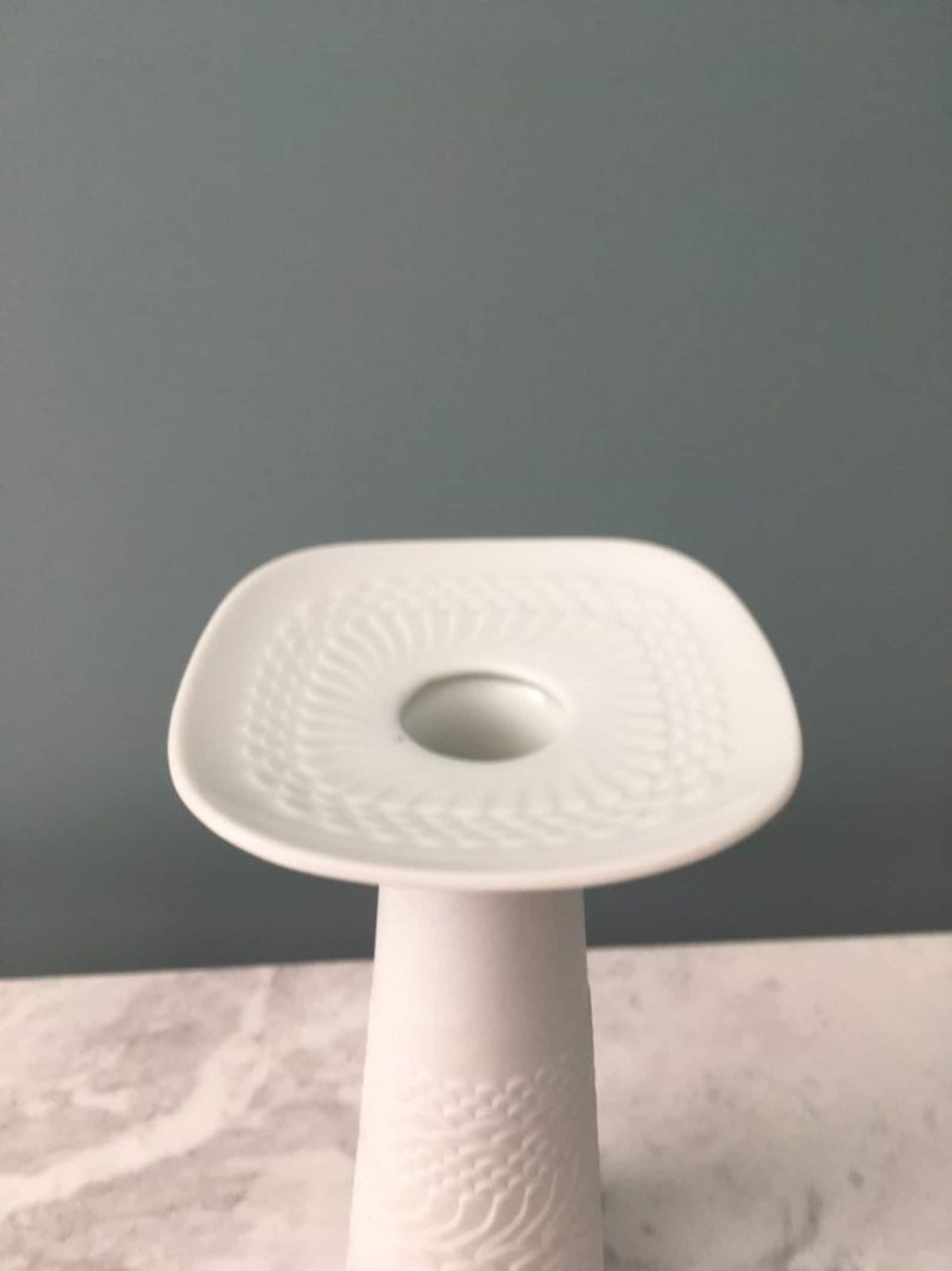 Candle Holder Candle Stick White Porcelain Mid Century Kaiser Germany photo buy
