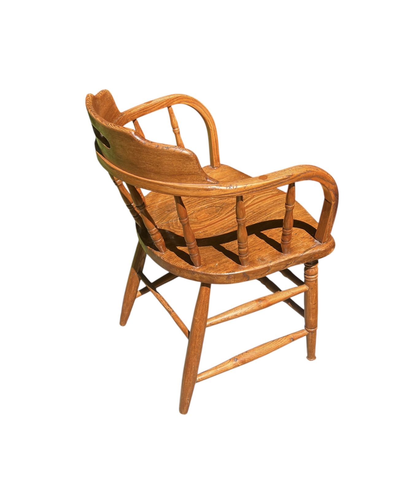 Antique Early 20th Century Spindle Back Armchair photo Furniture
