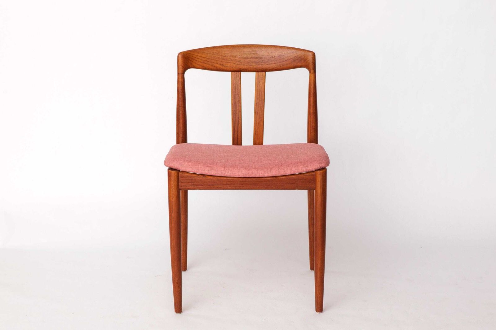 Pair Of Bramin Teak Dining Chairs – Denmark 1960s – Pink Upholstery – Mid Century Modern photo buy