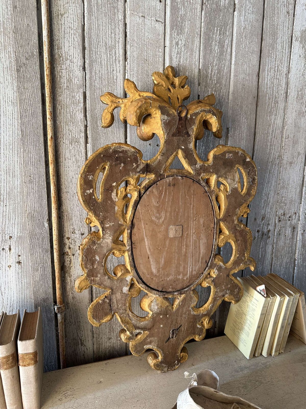 Antique Italian Giltwood Wall Mirror – Baroque Style photo 850.0