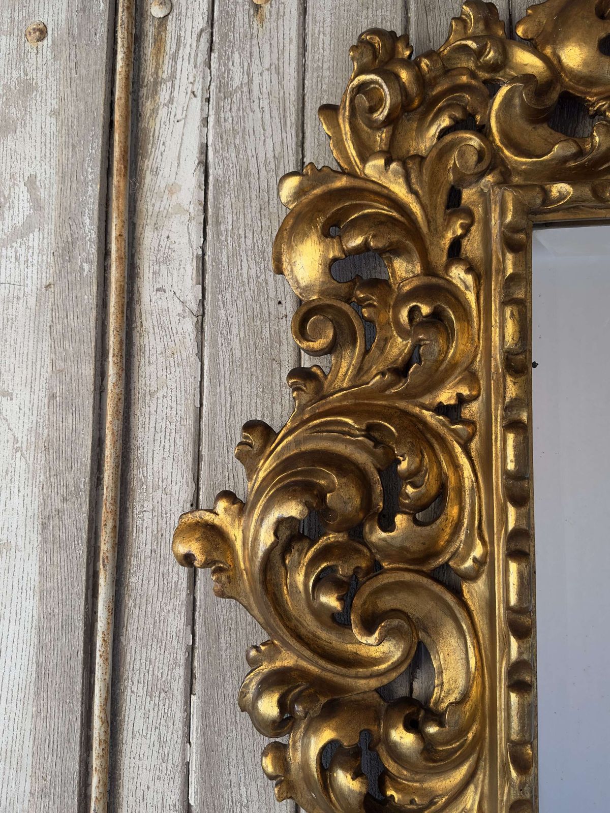 Antique Italian Rococo Revival Mirror – Late 19th Century photo vinterior